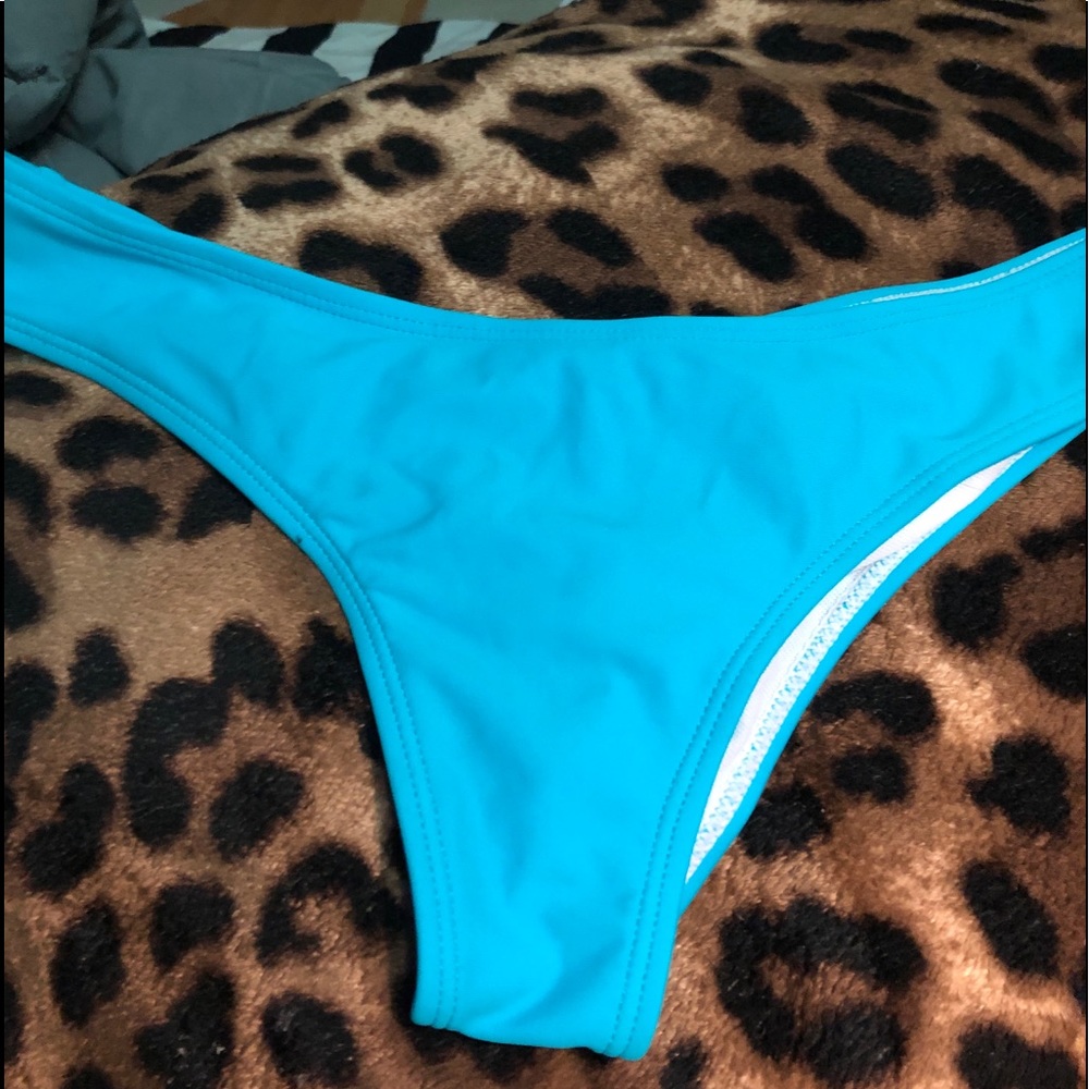 Pretty blue bikini bottom